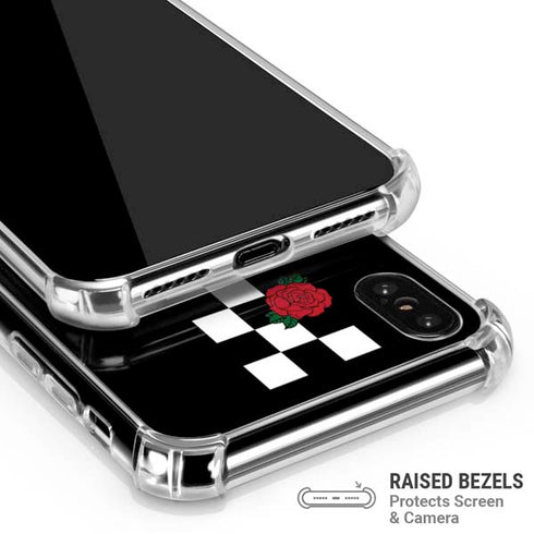 Rose Checkerboard iPhone XS Max Clear Case